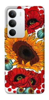 Чохол на Realme C71 Соняшники та маки фото 1 з 1
