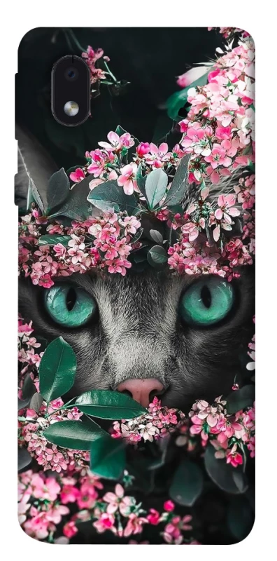 Чохол на Samsung Galaxy M01 Core / A01 Core Кіт в квітах фото 1 з 1