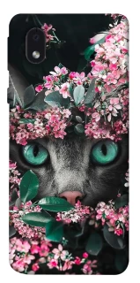 Чехол на Samsung Galaxy M01 Core / A01 Core Кот в цветах фото 1 из 1