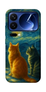 Чехол на Xiaomi 17 Pro Cats under the stars фото 1 из 1