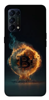Чохол на Oppo Reno 5 4G Fire Bitcoin фото 1 з 1