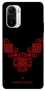 Чохол на Xiaomi Redmi K40 / K40 Pro / K40 Pro+ / Poco F3 Чорно-червона вишиванка фото 1 з 1