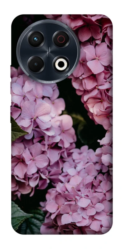 Чохол на TECNO Spark 30 Pro (KL7) Рожеві гартензії фото 1 з 1