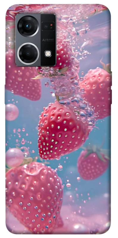 Чохол на Oppo Reno 7 4G Полуниця в воді фото 1 з 1