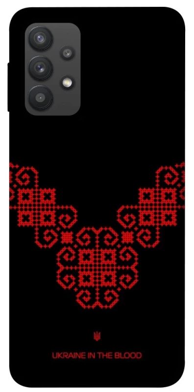 Чехол на Samsung Galaxy A32 (A325F) 4G Черно-красная вышиванка фото 1 из 1