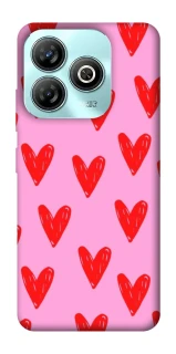 Чохол на ZTE Blade A75 4G Red hearts 2 фото 1 з 1