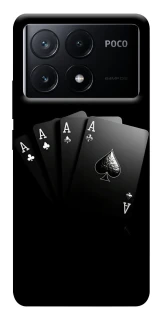 Чохол на Xiaomi Poco X6 Black Cards фото 1 з 1