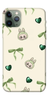 Чохол на Apple iPhone 11 Pro (5.8") Labubu Green Heart фото 1 з 1