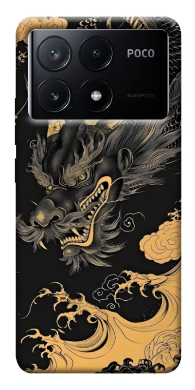 Чохол на Xiaomi Poco X6 gold dragon фото 1 з 1