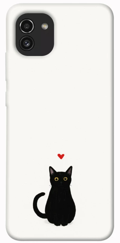 Чохол на Samsung Galaxy A03 cat in love фото 1 з 1