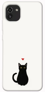 Чохол на Samsung Galaxy A03 cat in love фото 1 з 1