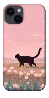 Чехол на Apple iPhone 14 (6.1") cat on a field фото 1 из 1