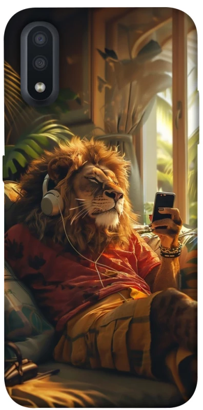 Чехол на Samsung Galaxy A01 Лев v2 фото 1 из 1