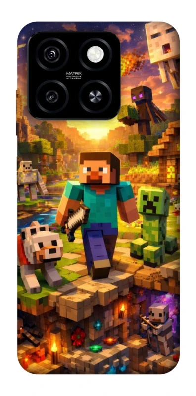 Чохол на ZTE Blade A55 4G Minecraft v6 фото 1 з 1