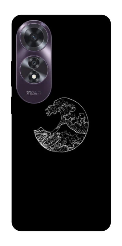 Чехол на Oppo A60 Black tsunami фото 1 из 1