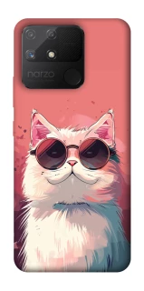 Чохол на Realme Narzo 50A Сat with glasses фото 1 з 1