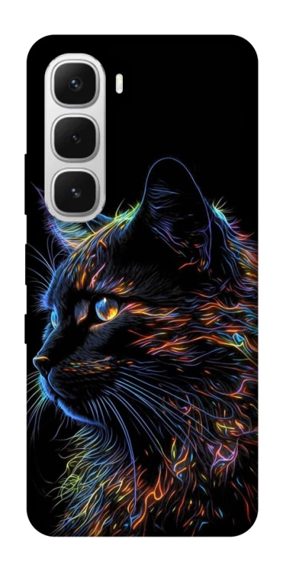 Чохол на Infinix Hot 60i Чорний кіт фото 1 з 1