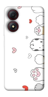 Чехол на ZTE Blade A34 4G Paws фото 1 из 1