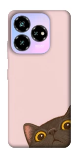 Чехол на ZTE Nubia V60 Desing Peeping cat фото 1 из 1