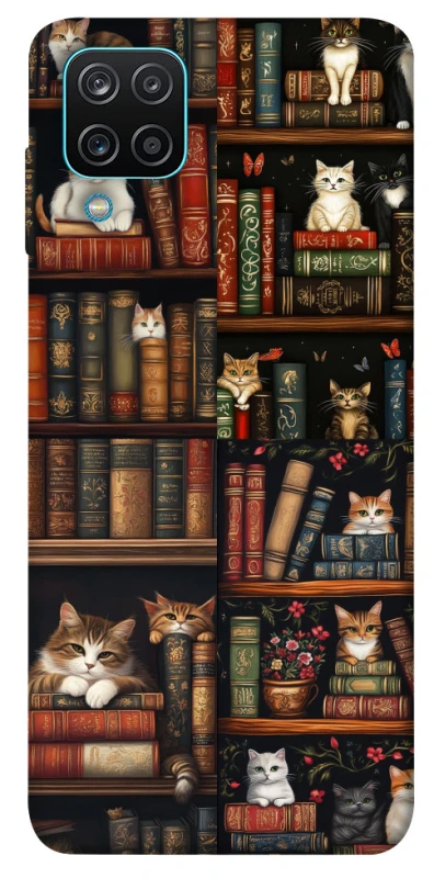 Чехол на Samsung Galaxy M12 Cats & Books фото 1 из 1