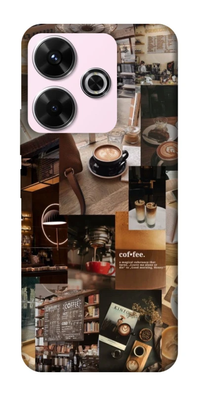 Чохол на Xiaomi Redmi 13 4G Coffee collage ver.2 фото 1 з 1