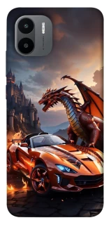Чохол на Xiaomi Redmi A1 / A2 Сar and dragon фото 1 з 1