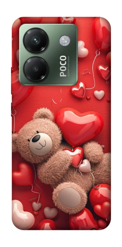Чохол на Xiaomi Poco M7 pro 5G bear in hearts фото 1 з 1