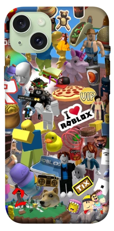Чехол на Apple iPhone 15 Plus (6.7") Roblox collage ver.5 фото 1 из 1