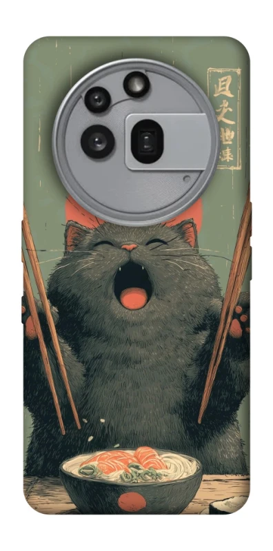 Чехол на Nothing Phone (3a) Pro Hungry Cat фото 1 из 1