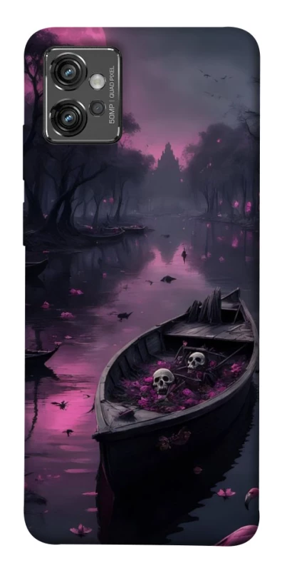 Чохол на Motorola Moto G32 Boat and flamingo фото 1 з 1