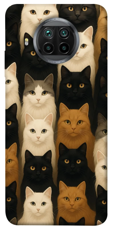 Чохол на Xiaomi Mi 10T Lite / Redmi Note 9 Pro 5G Colorful Cat Collage фото 1 з 1