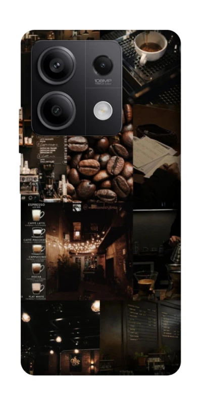 Чохол на Xiaomi Redmi Note 13 5G Coffee collage ver.1 фото 1 з 1
