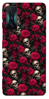 Чохол на Xiaomi Redmi K50 Gaming Черепа та рози фото 1 з 1