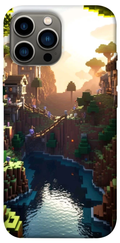 Чохол на Apple iPhone 12 Pro Max (6.7") Minecraft sunset фото 1 з 1