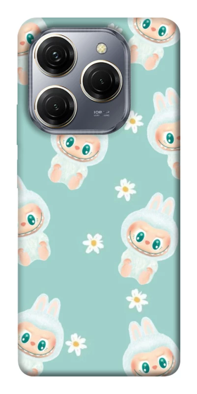 Чехол на TECNO Spark 20 Pro Labubu Green фото 1 из 1