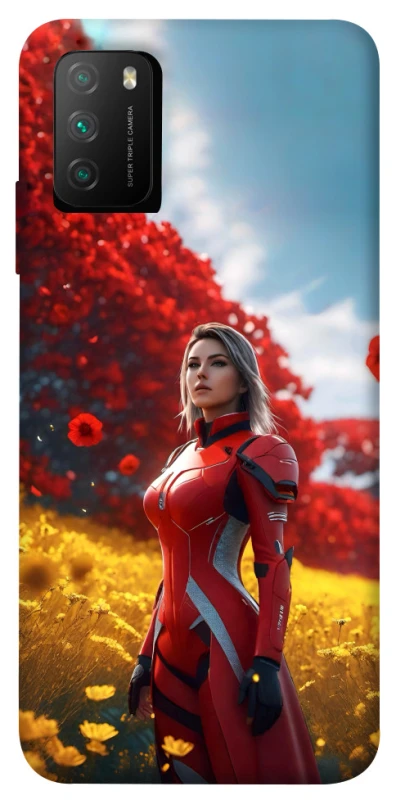 Чохол на Xiaomi Poco M3 Cyber space girl ver.5 фото 1 з 1