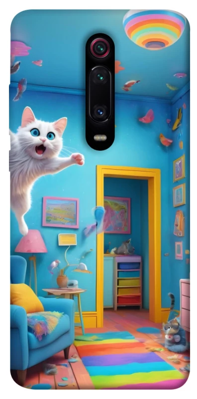 Чехол на Xiaomi Redmi K20 / K20 Pro / Mi9T / Mi9T Pro crazy cat фото 1 из 1