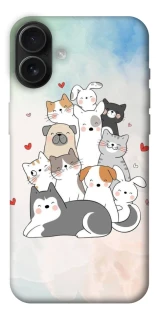 Чохол на Apple iPhone 16 Plus Funny Pets ver.2 фото 1 з 1