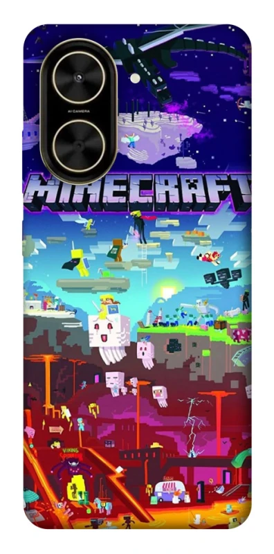 Чохол на Xiaomi Poco C71 Minecraft world фото 1 з 1