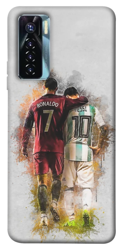 Чехол на TECNO Camon 17 Pro Ronaldo и Messi фото 1 из 1
