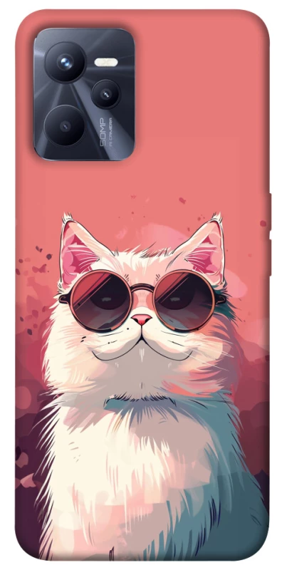 Чехол на Realme C35 Сat with glasses фото 1 из 1