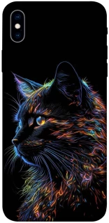 Чохол на Apple iPhone XS Max (6.5") Чорний кіт фото 1 з 1