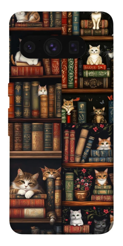 Чехол на Google Pixel 8 Pro Cats & Books фото 1 из 1