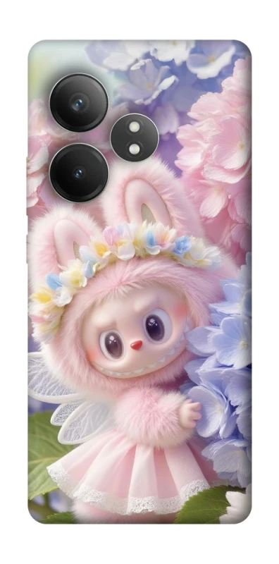 Чохол на Realme GT Neo 6 Labubu & Flowers ver.1 фото 1 з 1