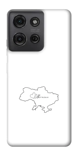 Чохол на Motorola Moto G75 Ukraine map фото 1 з 1