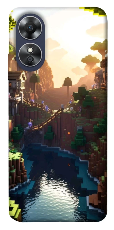 Чехол на Oppo A17 Minecraft sunset фото 1 из 1