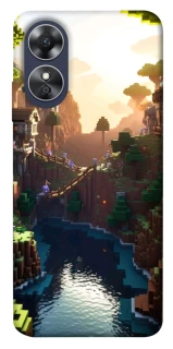 Чехол на Oppo A17 Minecraft sunset фото 1 из 1