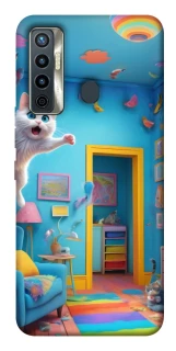 Чохол на TECNO Camon 17 crazy cat фото 1 з 1