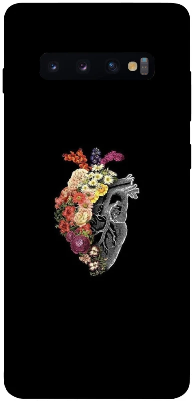 Чохол на Samsung Galaxy S10+ Heart with flowers фото 1 з 1