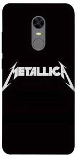 Чехол на Xiaomi Redmi 5 Plus / Redmi Note 5 (Single Camera) Metallica logo фото 1 Чехол на Xiaomi Redmi 5 Plus / Redmi Note 5 (Single Camera) Metallica logo фото 1 из 1